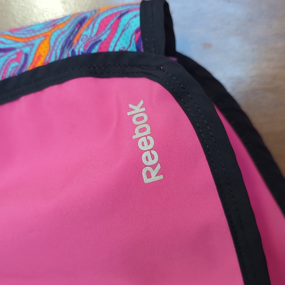 Reebok Womans Playdry Pink Running Shorts S - Picture 2 of 6